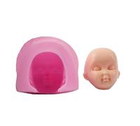 Baby Doll Head Mold - Silicone pour décoration de gâteau, chocolat, et pudding, flexible Baking Craft Clay Mould | Perfect Handmade DIY Dessert Decoration