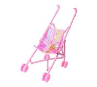 Baby Doll Stroller, Realistic Pretend Play Toy for Kids, Interactive Child Safe Pushchair for Kindergarten, Family Gathering, Indoor Fun, Role, Early Learning 7.28x11.81x16.54 inch
