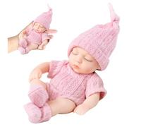 Baby Dolls 7 in Long Vinyl Soft Vinyl Lifelike Posable New-bron réaliste bébé poupée avec des vêtements Mini Dolls for Girl, Children Realist Newborn (Style 2) Mini