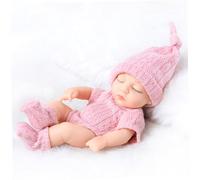 Baby Dolls 7 in long Vinyl Soft Vinyl LifeLIKE POSEABLE POSE-BRON RÉLIST POULON RÉLICATIVE AVEC Vêtements Mini Baby Dolls For Girl, enfants réalistes NOUVELLES DOULES (Style 2), Baby Doll réaliste, S