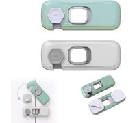 Baby Door Block,Child Safety Drawer Block,Baby Safety Door Block,Home Safety,Children's Cupboard Security For Refrigerator Windows,Strong Adhesive Without Drilling,2 Pieces