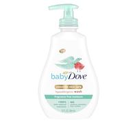 Baby Dove Sensitive Skin Care Baby Wash For Baby Bath Time Fragrance Free Moisture Fragrance Free and Hypoallergenic, Washes Away Bacteria 13 oz