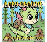 Baby Dragon: Cute Cartoon Kawaii Baby Dragons on Playful Paths Coloring Book