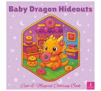 Baby Dragon Hideouts: A Cute and Magical Coloring Book for Kids and Adults with Adorable Dragons, Fantasy Scenes, Cozy Adventures, and Hidden Magical Corners