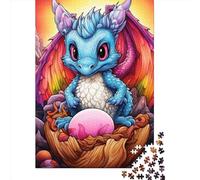 Baby Dragon Puzzle 1000 Pièces Cadeau Unique Jeu Éducatif Défi Jouet À De Qualité Supérieure Peinture Art pour Adultes Et Enfants À Partir De 12 Ans 1000pcs (38x26cm)