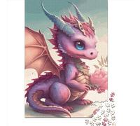 Baby Dragon Puzzles 1000 Pieces Cadeau Unique Jeu Éducatif Défi Jouet À De Qualité Supérieure Peinture Art pour Adultes Enfants 1000pcs (38x26cm)