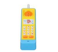Baby Educational Musical Phone Cell Thone Retro Light Up Learning Play Phone Cell TéléPhone pour Garçons Girls Music Role Playing Play for Toddlers Plastic 7.1in, 1 X Portable THEPLE Toy