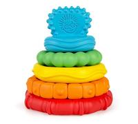 Baby Einstein, Anneux de Dentition Stack & Teethe avec Textures Multiples, Jouets d'activité et développement pour apprendre à trier et à empiler, Faciles à Attraper, à partir de 3 mois