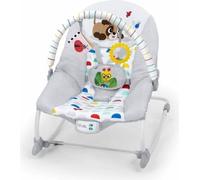 BABY EINSTEIN DEAN Transat bébé balancelle électrique évolutif 3-en-1, Melodies et vibrations, 3 Positions, arche amovible 0-30 mois
