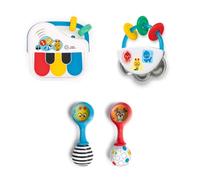 BABY EINSTEIN- Coffret cadeau bébé musical Jingle & Jam 3 jouets musicaux: mini tambourin, 2 maracas, piano bébé