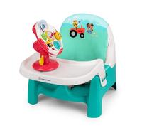 Baby Einstein Farm Explorers - Rehausseur Compact 2-en-1 avec Plateau Repas et Volant Musical, Siège Bébé 6-36 Mois
