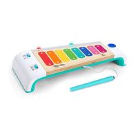 Baby Einstein Hape Magic Touch Xylophone Wooden Musical Toy Instruments for Toddlers, Cause and Effect, 2 Play Modes, 30+ Melodies, Lights and Volume Control, Age 12 Months +