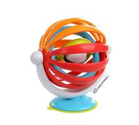 Baby Einstein, jouet d'activité pour chaise haute et rehausseur Sticky Spinner, hochet, jeu sensoriel, stimulation visuelle, roue tournante, base à ventouses, sans BPA, 3 mois +