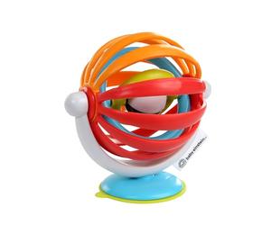 Baby Einstein, jouet d'activité pour chaise haute et rehausseur Sticky Spinner, hochet, jeu sensoriel, stimulation visuelle, roue tournante, base à ventouses, sans BPA, 3 mois +