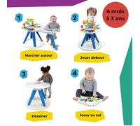 Baby Einstein Table d'activités 4-en-1 Around We Go Pivotante 360°