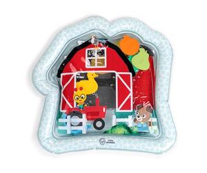 Baby Einstein Tapis d'eau pour Bébé Farm Explorers Cal's Sensory Barn Tummy Time Water Mat - Tapis d'Éveil avec 6 Formes Flottantes pour Cause à Effet, Multisensoriel, 0-36 Mois