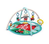 BABY EINSTEIN Tapis d'éveil bébé Farm explorer multisensoriel avec Jouet musical Donald, coussin, hochet tracteur, miroir
