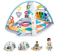 Baby Einstein, Tapis Musical D’Éveil pour Bébé 4 en 1 Kickin' Tunes avec Piano, 70+ sons, 25+ min de musique et lumières, arche de jeu,7 jouets d'activité amovibles, 4 langues, dès la naissance