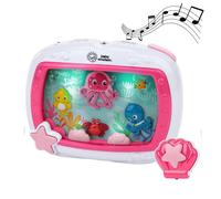 Baby Einstein Veilleuse bébé Sea Dreams Soother – Musicale, bruit blanc, télécommande, rose
