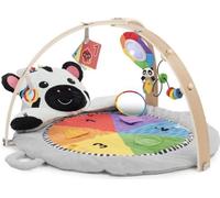 BABY EINSTEIN ZEN LE ZEBRE Tapis d'éveil arche de jeu en bois, jouets multisensoriels, miroir STEAM 0M+