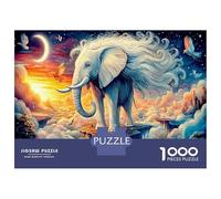 Baby éléphant Splash 1000 Pièces Puzzle À Thèmeéléphant Cosmic pour Adultes De Jeu pour Adultes Parfaitpourla Détente Paysagedes QuatreSaisons 38x26cm/1000pcs
