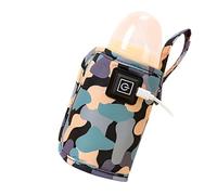 Baby Equation Sac chaud portable alimenté par USB avec imprimé armé étanche et fin pour maman sur le chemin 2 compartiments