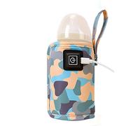 Baby Equation Sac chaud portable alimenté par USB avec imprimé armé étanche et fin pour maman sur le chemin 2 compartiments