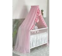 Baby Fancyroom Ciel de Lit pour Bébé, Moustiquaire, Décoration de Chambre, Baldaquin en Tulle de Qualité Supérieure pour Chambre d'Enfant (Rose)