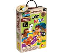 Baby Farm - Jeu D'apprentissage En Bois - Basé Sur La Méthode Montessori - Lisciani