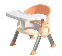 Baby Feeding Chair, Non-slip Dining Chair with Tray, Multifunctional Small Stool, Children Study Seat, Music Function, for Camping, Lawn, Beach, Travel Use, 15.16x13.39x12.99 inches