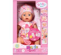 BABY fille née avec sucette magique 43 cm