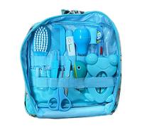 Baby First Aid Kit, Baby Healthcare and Grooming Kit Nasal Aspirator Nail Clipper Brush Set NOUVEAU NOUVEAU CRÉSENTATION DE CELOST DATIVE 13 PCS/SET, Style B, Bleu