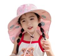 Baby Fisherman Hat Lightweight Breathable Acrylic Fabric for 1-10 Years Old Adjustable Head Size 48-54cm Easy Foldable Lightweight Baby Hat