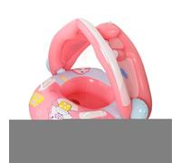 Baby Float with Canopy, Infant Pool Tube Seat, 21.65x27.56x27.56inch, Sun Protection Water Ring, Secure Leg Openings, Comfortable Backrest Design, Ideal for Beach, Outdoor Parties