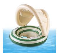 Baby Floaty Chair, Float Ring, Sunshade Canopy Protection, Adjustable Safety Support, Swimming Trainer for Toddler, Water Fun, Pool, Beach, Puddle Use, 22.44x19.29 inches