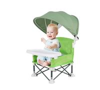 Baby Folding Dining Chair, Travel Toddler Seat, 14.96x12.2x14.57 inches Portable High Chair for Outdoor, Home, Lawn, Beach, Camping, and Picnic, Lightweight Compact Design