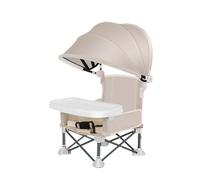 Baby Folding Dining Chair, Travel Toddler Seat with Canopy, 14.96x12.2x14.57 inches Convenient Portable High Chair for Eating Outdoor Beach Camping Lawn Picnic and Home Use