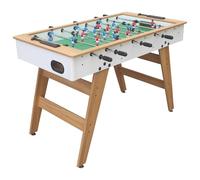 Baby-foot 120cm blanc et bois