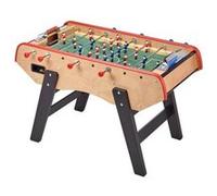 Kangui Baby-Foot Adulte Luxe en Bois - Barres télescopiques - 2 à 4 Joueurs - 3 Balles liège inclues