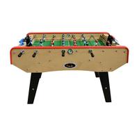 Baby-foot CLASSIC type Bistrot - 151 x 77 x 91 cm - Table de Baby-foot avec barres télescopiques et Balles Lièges Inclus - Beige