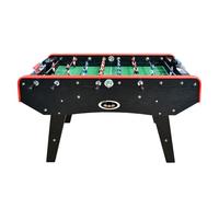 PLAY4FUN Babyfoot Classic - 151 x 77 x 91 cm - Table de Baby-Foot avec Barres téléscopiques, Couleur Bois Noir et Balles Lièges Inclus