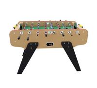 PLAY4FUN Baby-foot de Bar Deluxe Club 148 x 75 x 94 cm - 2 balles en liège inclus - Beige Beige G