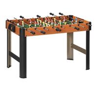 Mini babyfoot - table de baby-foot enfant - 2 balles, tableaux affichage - dim. 118L x 104l x 69H cm - noir aspect bois