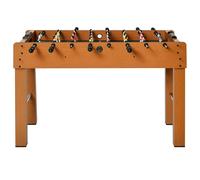 Baby-foot table de Babyfoot jeu de football dim. 122L x 61l x 80H cm 2 balles fournies MDF imitation bois acajou