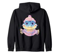 Baby Fox Livre Ouvert Lecture Amoureux des Animaux Portrait Graphique Sweat à Capuche