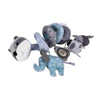 Baby Fox Spiral Plance Toys Suspendus, Activité en Spirale de qualité des Jouets pour Le Berceau pour Le Berceau (Le lit de Renard s'enroule sur Le Gris)
