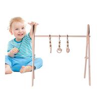 Baby Game Gymnasium Foldable Wooden Frame Toys, Sensory Toddler jouer au gymnase | Toys de printemps, Abdominal Matt, Game set pour les nouveau-nés, les décorations de chambre pour,