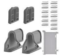 Baby Gate Parts, Hardware Set for Retractable Gate, 2.76x1.97x0.79 Inches Latches Brackets Screws Extensions, Compact Stair Components, Safety Accessories to Nursery, Room, Kitchen