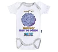 Baby Geek Mon Petit Fruit du Demon - One Piece - Body Bébé Manches Courtes (3-6 Mois)