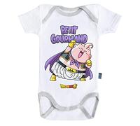 Baby Geek Petit Gourmand - Boo - Dragon Ball Super - Body Bébé Manches Courtes (3-6 Mois)